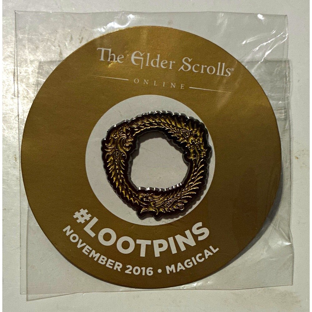 The Elder Scrolls Online Ouroboros Loot Crate Pin November 2016 Magical Sealed